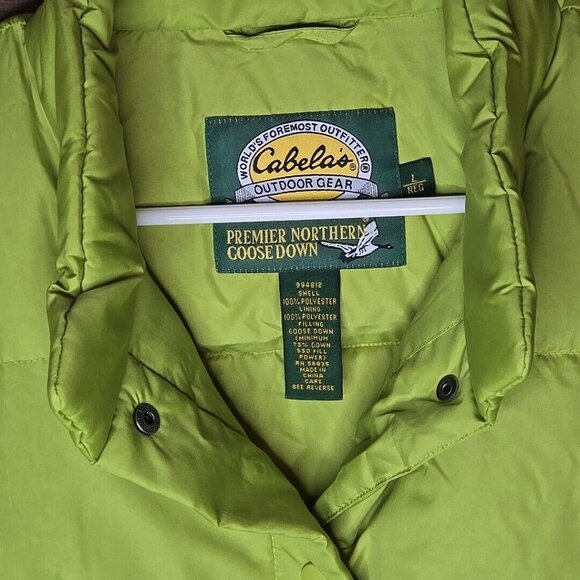 Cabela's Men’s Premier Northern Goose Down Outdoor Gear Vest Size Large - Picture 3 of 10